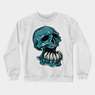 Blue Skull Crewneck Sweatshirt